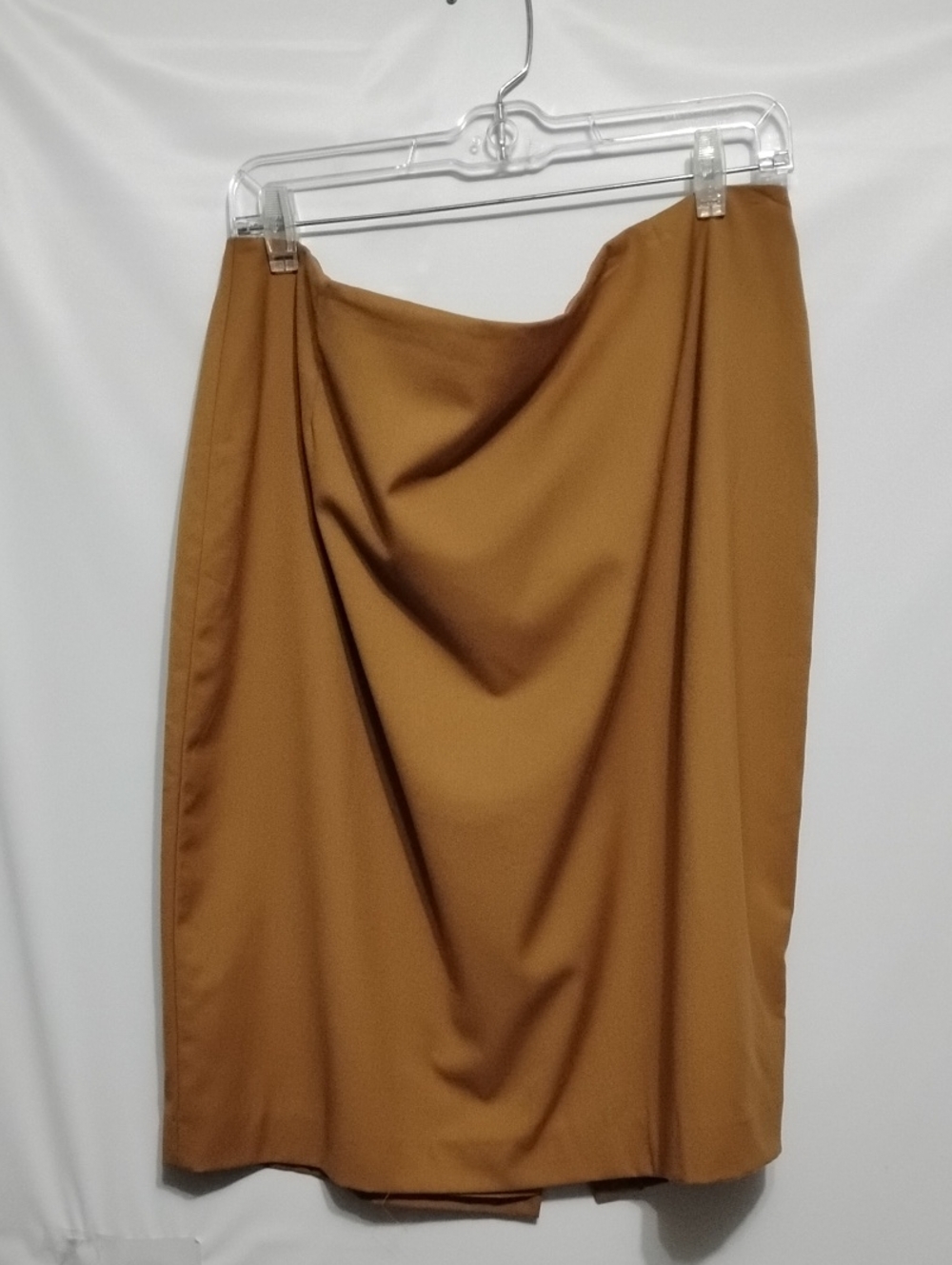 Alex Marie Classic Pencil Straight Midi Skirt - Camel
